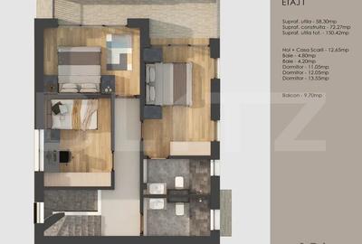 Casa cu 5 camere tip duplex, impecabila, zona Tractorul - 4