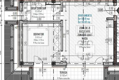Apartament 2 camere,  semifinisat, zona Petrom - 7