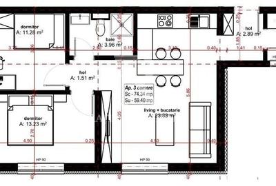 Apartament cu 3 camere decomandat în Dealuri Oradea