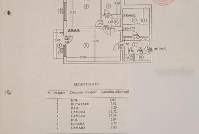 Apartament cu 2 camere semidecomandat în Dristor
