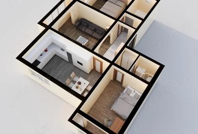 Apartament cu 3 camere decomandat în Sud - 10