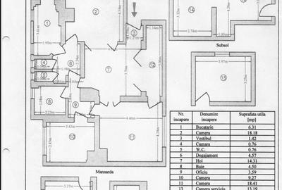 Apartament la parter de vila eleganta P+1 cu doar 2 apt,Parcul Carol,1/2 curte - 14