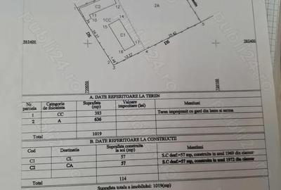 Casă cu 2 camere cu Teren 3100 Mp în Central - 3
