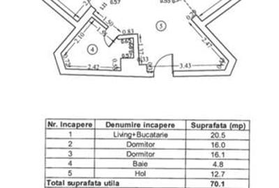 Apartament cu 3 camere decomandat, mobilat în P-ța Alba Iulia - 3
