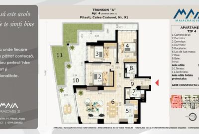 Apartament cu 4 camere decomandat în Craiovei - 2