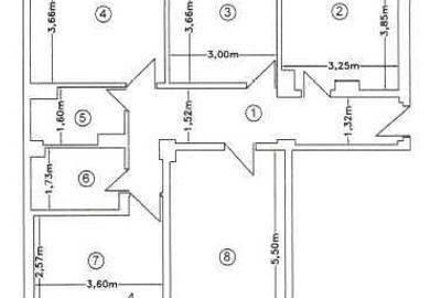 Apartament cu 4 camere decomandat în Dacia - 3