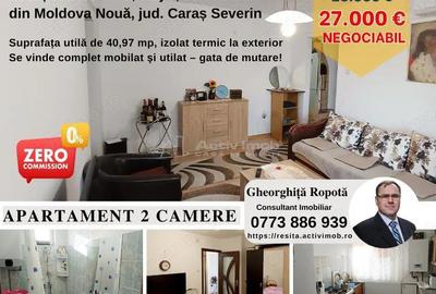 Moldova Noua, Apartament 2 cam. complet mobilat #537;i utilat gata de mutare! - 8