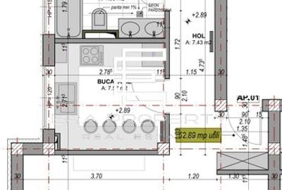 Apartament  2 camere 53 mp, mobilat partial-zona Aeroport Sibiu - 6