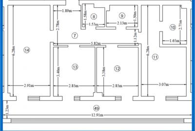 Apartament cu trei camere | Finalizat | Pacurari | Comision 0% - 13