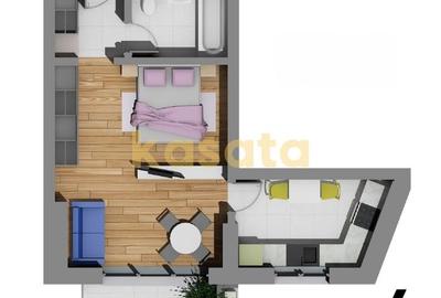 Studio 39mp cu finisaje premium | Virtuții | Metrou aproape - 1
