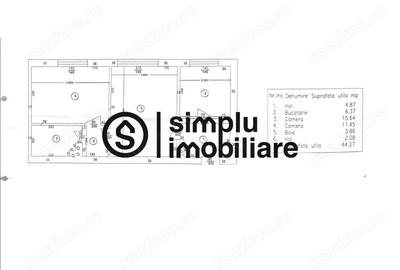Apartament cu 2 camere semidecomandat în Titulescu - 10