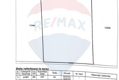 Teren Construcții intravilan de 437 mp, în Ostratu - 2