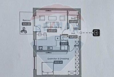 Apartament cu 2 camere decomandat, mobilat în Pipera - 6