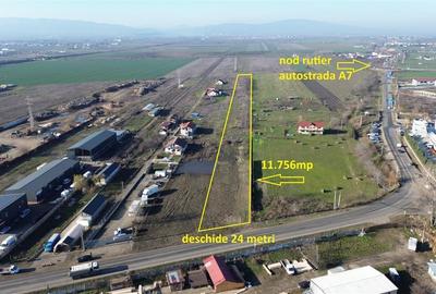 Teren de vanzare 11.756 mp in zona de Vest a Focsaniului - 1