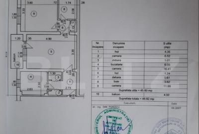 Apartament 2 camere, 45,80 mp, cf 2, zona Spitalul Judetean - 3