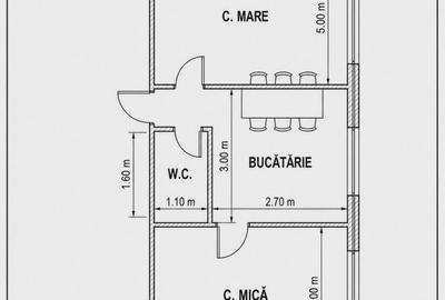 Apartament cu 3 camere decomandat în Central - 1