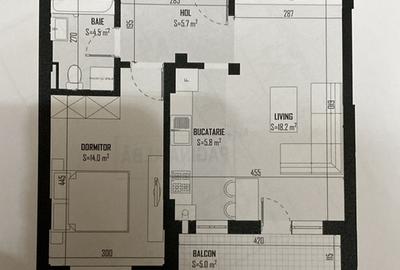 Apartament cu 2 camere decomandat în Central