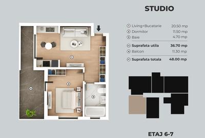 Apartament cu 2 camere semidecomandat în Metalurgiei - 6