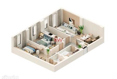 Apartament cu 3 camere în Miroslava - 4