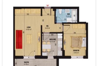 Apartament 2 camere - bloc stradal Smardan! - 3