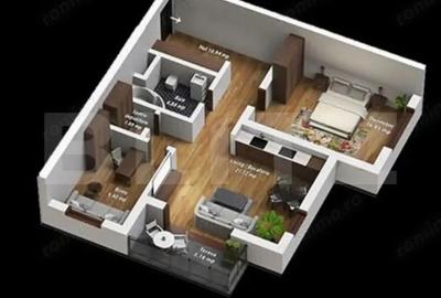 Apartament cu 3 camere decomandat, mobilat în Central - 3