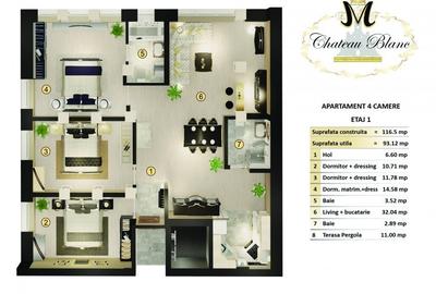 Apartament cu 2 camere decomandat în Străulești - 14