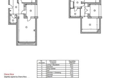 4 camere metrou Piata Sudului 142mp bloc finalizat tipduplex - 28