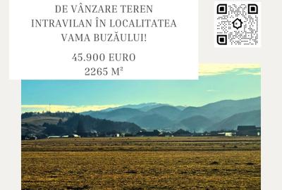 Teren agricol intravilan de 2265 mp, în Vama Buzăului