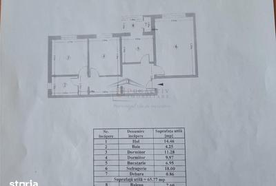 Apartament cu 3 camere decomandat în Obcini