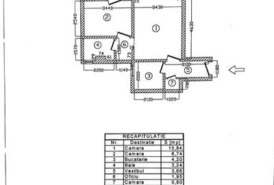 Apartament cu 2 camere semidecomandat în Lacul Tei