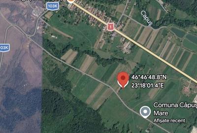 Teren de 2000 mp, în Căpușu Mare