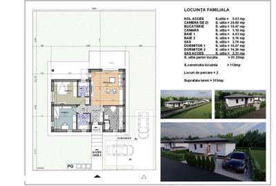 Casă cu 2 camere cu Teren 530 Mp în Recea