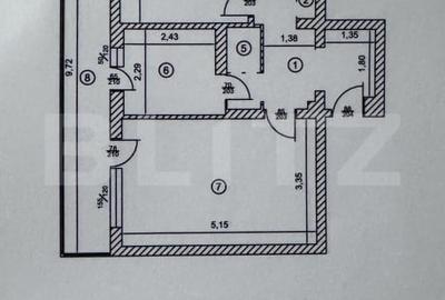 Apartament cu 2 camere decomandat în Vest