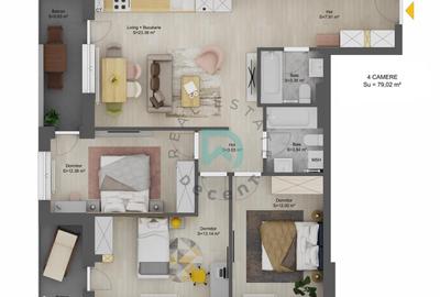 Apartament cu 4 camere în Șelimbăr