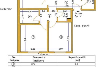 Apartament cu 4 camere decomandat, mobilat în Republicii - 8