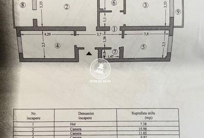 Apartament cu 3 camere decomandat în Podu Roș