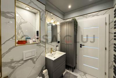 Apartament cu 2 camere semidecomandat, mobilat în Între Lacuri - 9