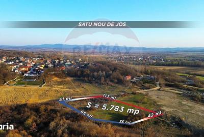 Teren de 5783 mp, în Groși - 2