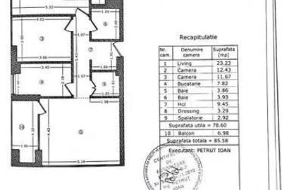 Apartament cu 3 camere decomandat în Banu Manta