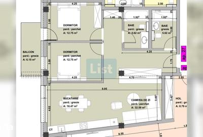 Apartament cu 3 camere în Orașul Vechi