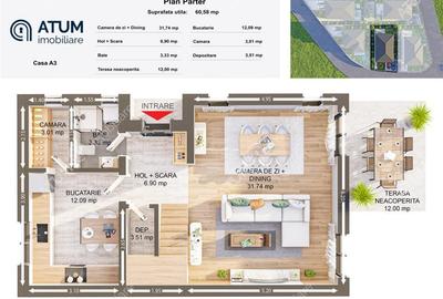 Casă cu 4 camere cu Teren 290 Mp în Central