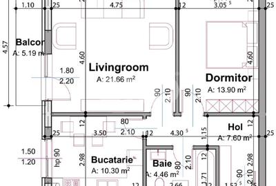 Apartament cu 2 camere decomandat în Trivale - 4