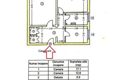 Apartament de vanzare 2 camere decomandate, str. Cornisa, Mun. Bacau - 2