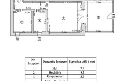 Apartament cu 2 camere nedecomandat în Central - 15