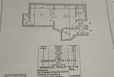 Muncii, apartament  2 camere et 4  49 mp - 2