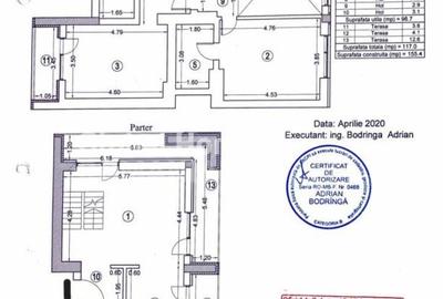 Apartament cu 3 camere, mobilat în Aviației - 35