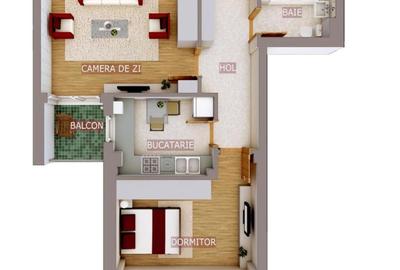 Apartament 2 camere de vânzare cu loc de parcare Rotar Park1/ Pacii - 9