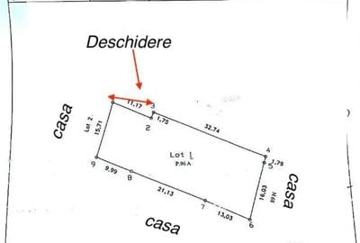 Teren de 790 mp, în Golești