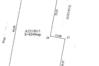 Teren Construcții intravilan de 4250 mp, în Vest