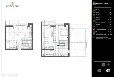 Apartament cu 3 camere în Valea Cetății - 1